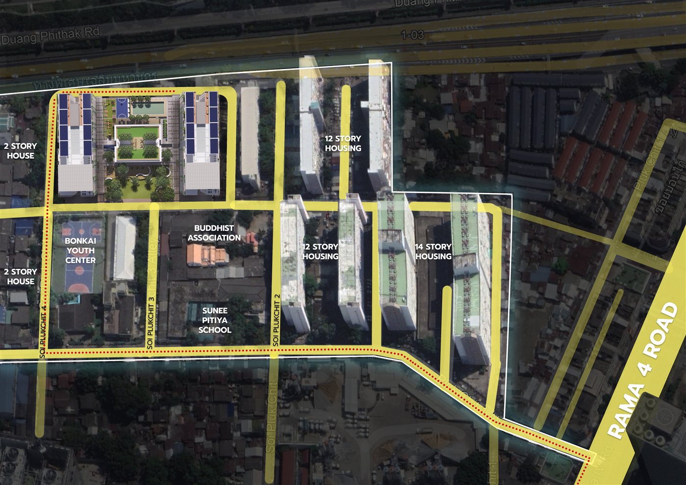 Social Housing — site masterplan Bon Kai