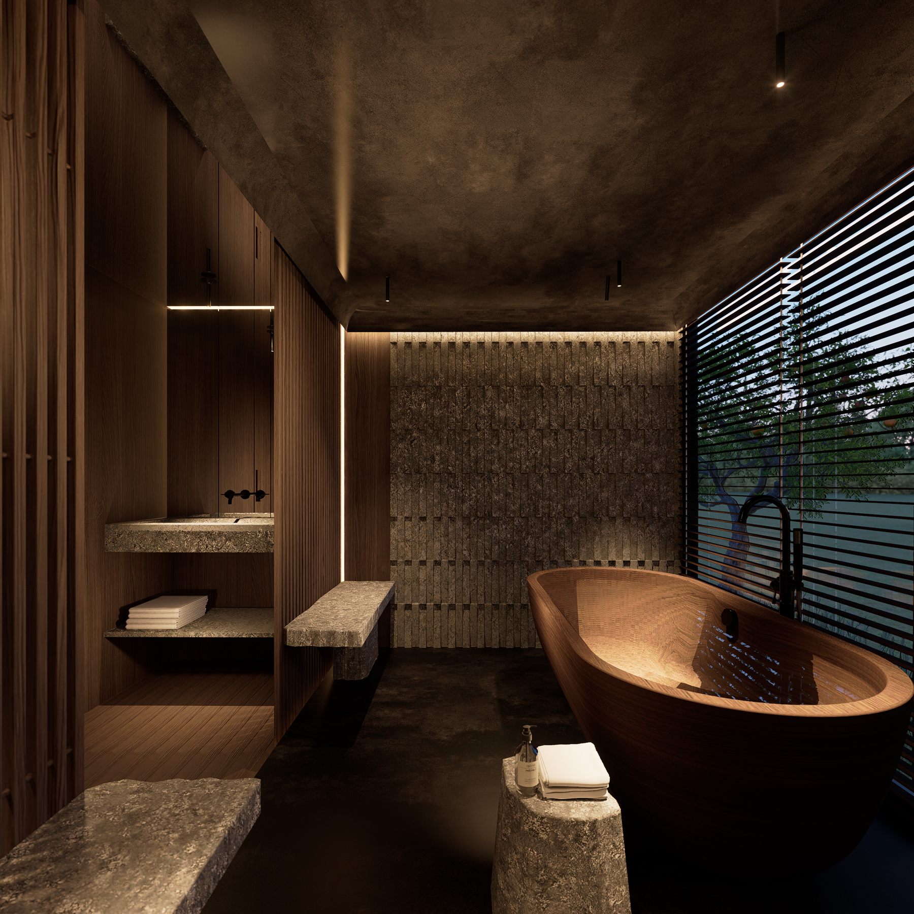 Harlow House Renovation — Japandi bathroom