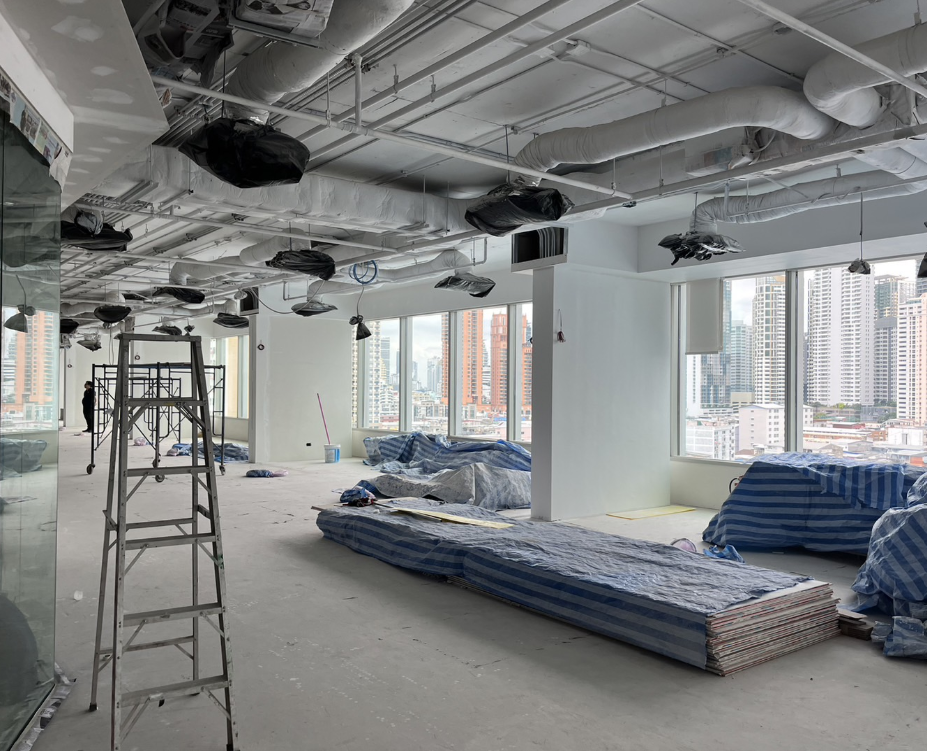 Construction site — pre-fit-out condition at FYI Center Bangkok